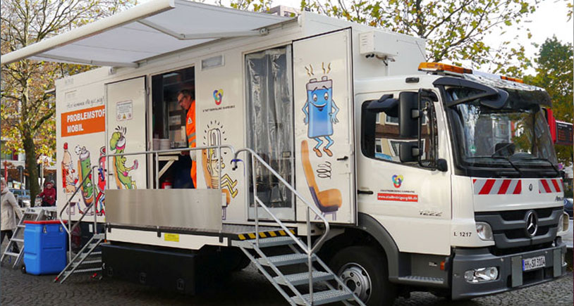 Die mobile Problemstoffsammlung der Stadtreinigung Hamburg – in Osdorf