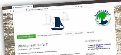 Screenshot der Website www.blankenese-ig.de/blankenese-liefert
