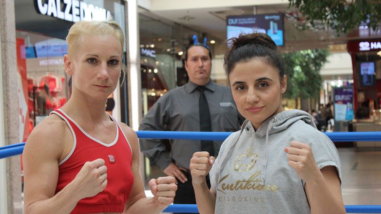Nevenka Mikulic sieht den Kampf gegen Susi Kentikian (rechts) als große Chance, sich bekannter zu machen.