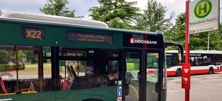 Endstation: Derzeit fährt die Expressbuslinie X 22 nur bis Hagenbecks Tierpark