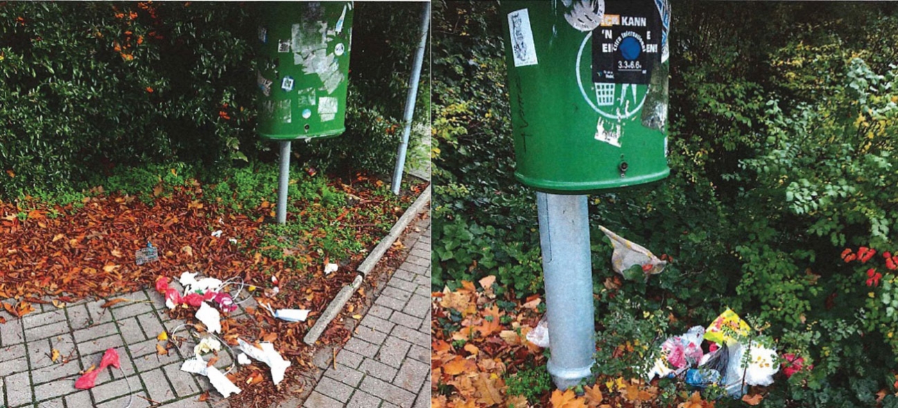Müll-Vandalismus an Wochenenden: Stadt Wedel sucht Zeugen
